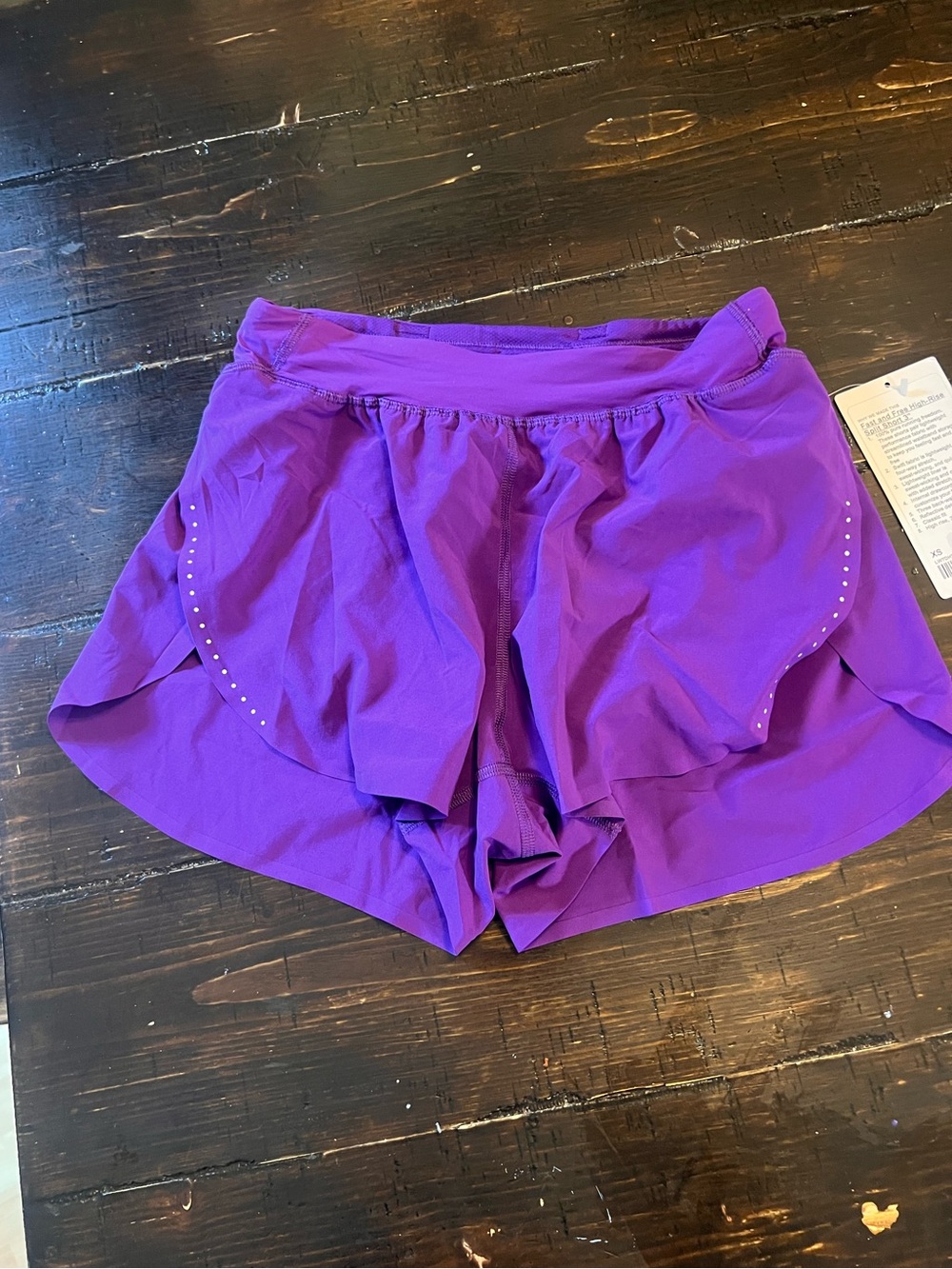 Women's Purple Lululemon fast and free 3 inch